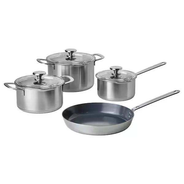 Batería de Cocina FZ de 7 Piezas en Acero Inoxidable